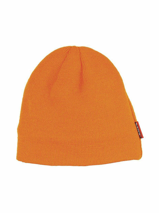 Cofra Beanie Unisex Σκούφος Πλεκτός σε Πορτοκαλί χρώμα