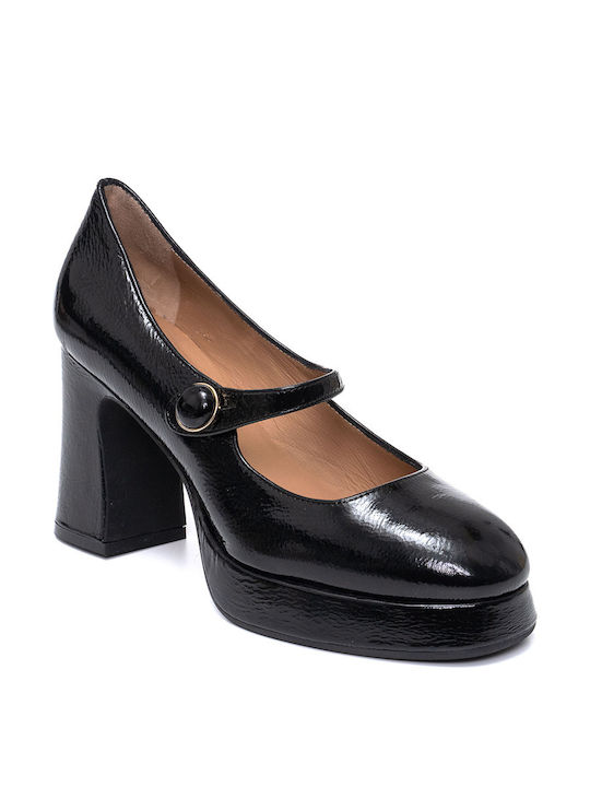 Roberto Festa Leder Pumps Schwarz