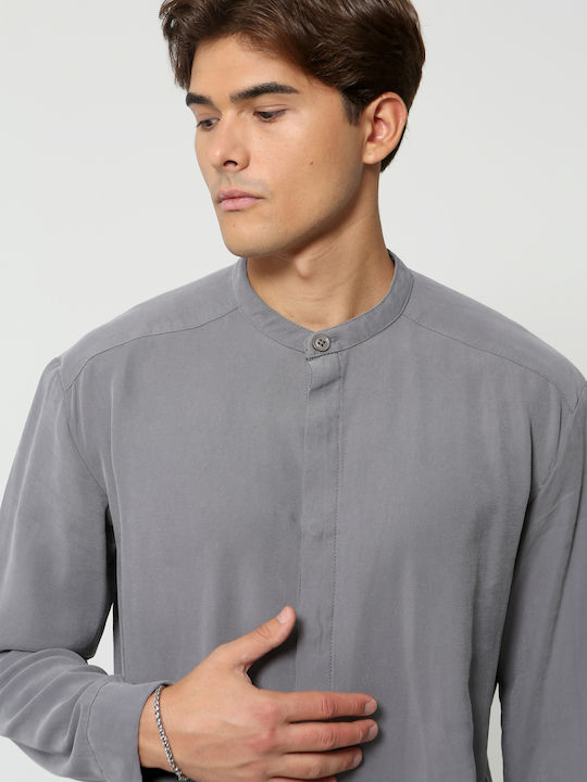 Long-sleeved Shirt Polka Dot Grey