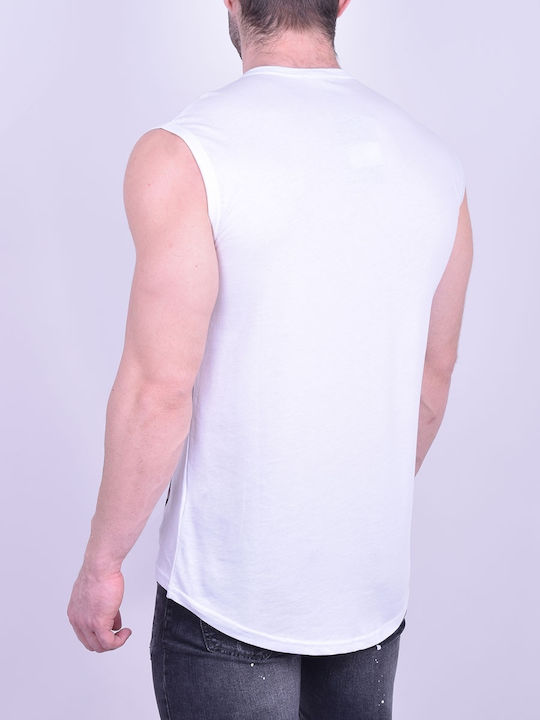 Stegol Herren Ärmelloses Shirt White