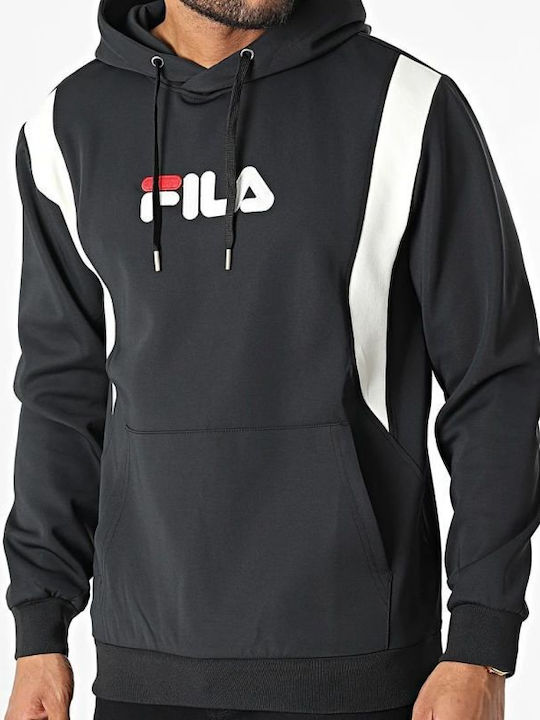 Fila Herren Sweatshirt mit Kapuze Schwarz