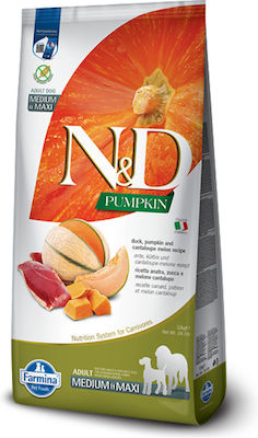 Farmina N&D Pumpkin Medium/Maxi 12kg Dry Food Grain Free for Adult Dogs of Medium & Large Breeds with Duck