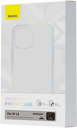 Baseus Simple Back Cover Πλαστικό 1.3mm Διάφανο (iPhone 13)