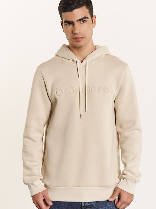 Edward Jeans Men's Sweatshirt with Hood Beige