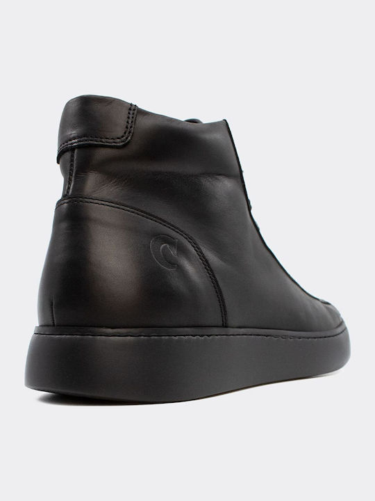 Leather Black Men's Boots