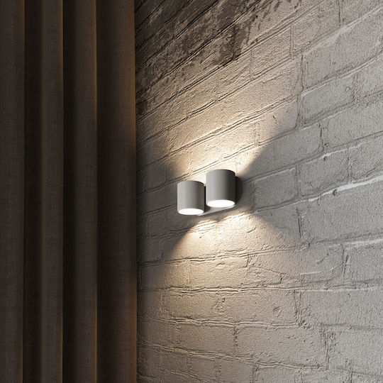 Sollux Orbis 2 Modern Lamp Wall Gray 26x14x14cm