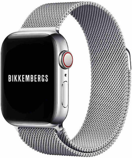 Bikkembergs BK15-3 Small Aluminium Smartwatch with Heart Rate Monitor (Silver Metallic Bracelet)