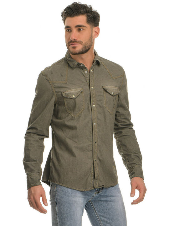 Staff Men's Shirt Long Sleeve Grey