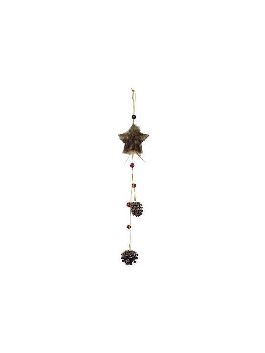 Due esse Christmas Fabric Star Ornament Gray 43cm