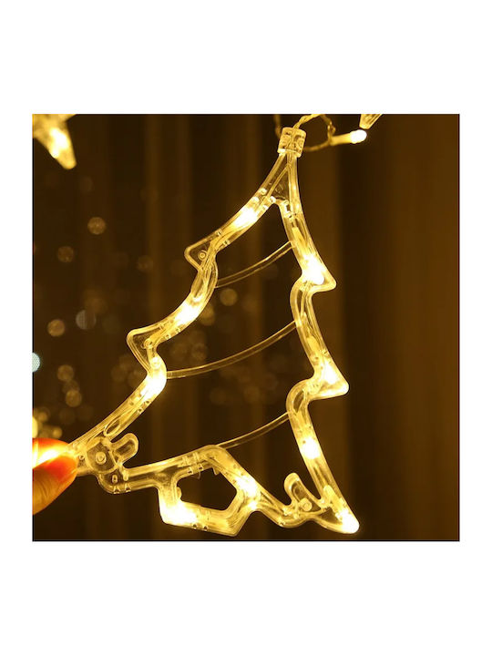 12 Lights LED 3.6m. x 80cm Warm White type Curtain 1pcs