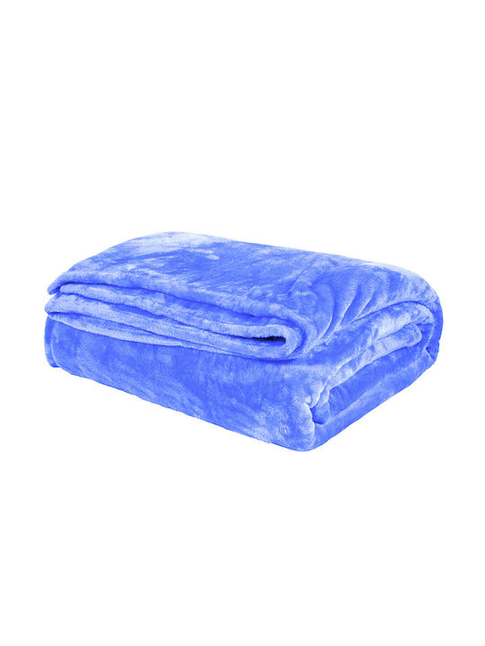 Joli Velvet Blanket Double 220x240cm Orange 001.069 Orange