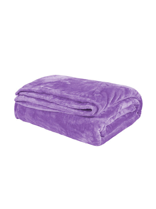 Joli Velvet Blanket Super King 220x240cm Petrol Blue