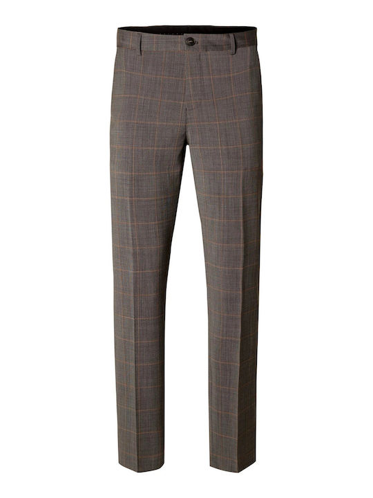 Selected Men's Trousers in Slim Fit Greene