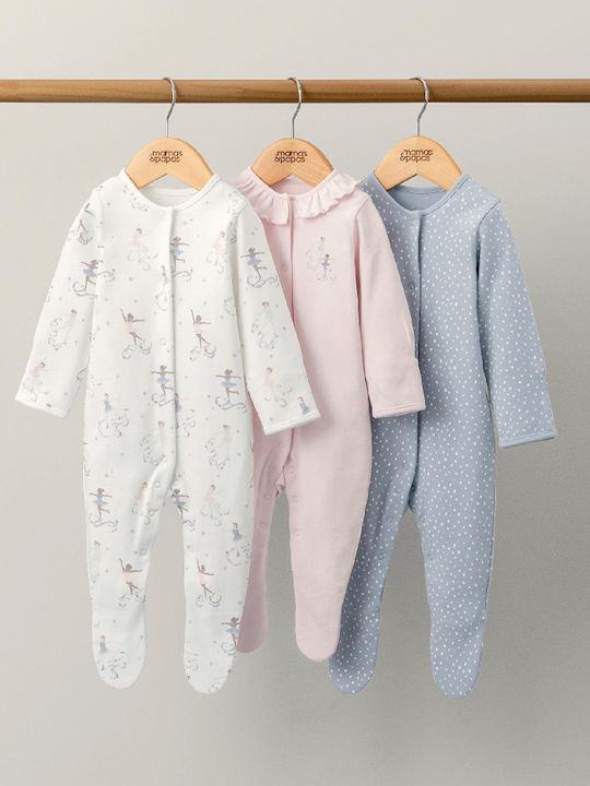 Mamas & Papas Baby Bodysuit Set Multicolour 3pcs