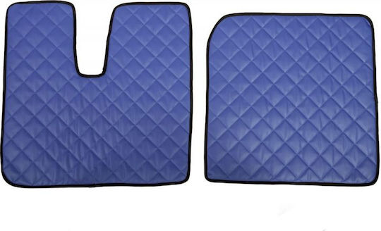 King Interior Front Mats 2pcs for MAN TGX 2020+ Blue