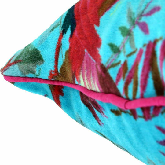 Interni Oggi Velvet Turquoise Sofa Cushion 35x50cm