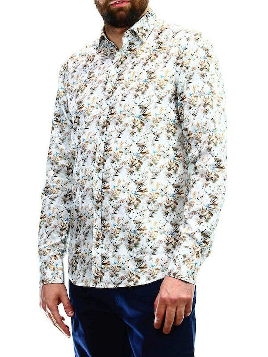 Vittorio Artist Men's Shirt Long Sleeve Floral ''''''