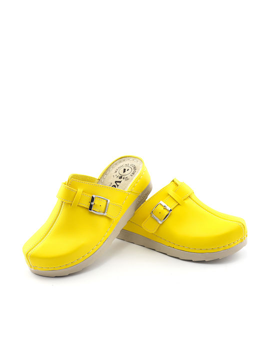 Vesna Damen Anatomisch Clogs Gelb