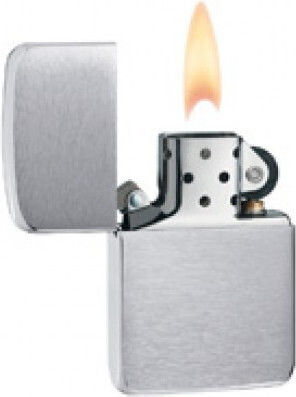 Zippo Replica Rezistent La Vânt Brichetă Cu Flacără În Culoare Argintie