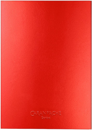 Caran D'ache Notebook 120 Sheets A5 Ruled Red