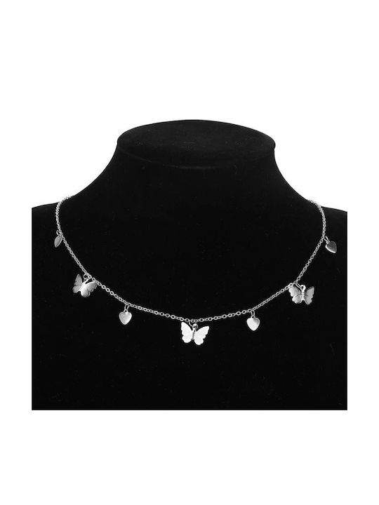 Molf's Necklace with design Butterfly from Silver