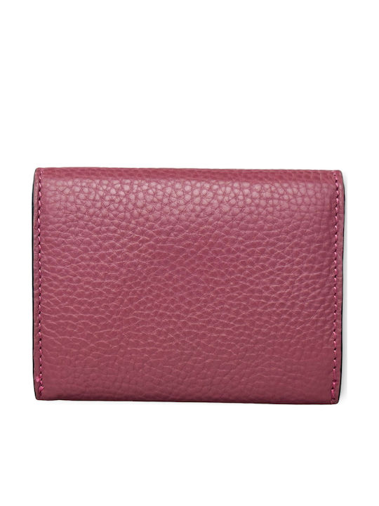 Small Leather Women's Wallet Cards with RFID Pink