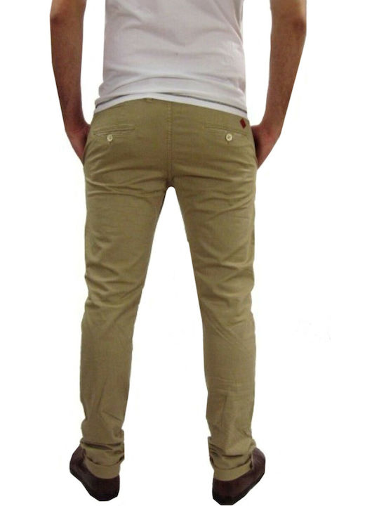 Cosi Jeans 55 Cavour 1 Men's Trousers Cargo Elastic in Slim Fit Beige