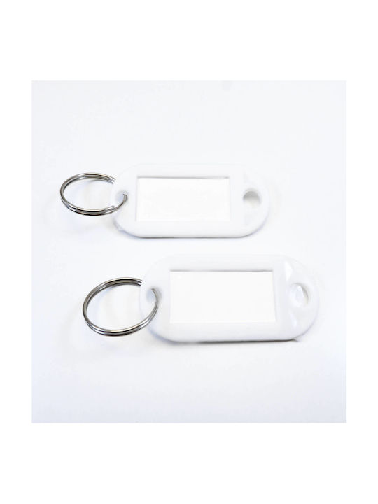 Keychain Label Plastic Black