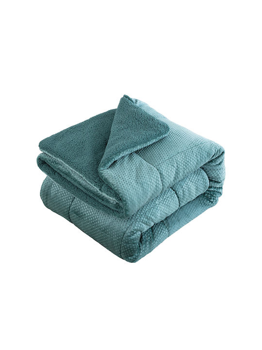 Beauty Home Duvet Cover Single 160x240cm Petrol Blue 11560KBPMMO 300 GSM