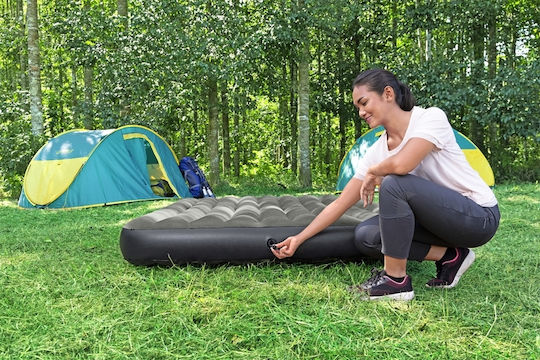Bestway Double Inflatable Sleeping Mattress with Integrated Pump 203x152x25 cm