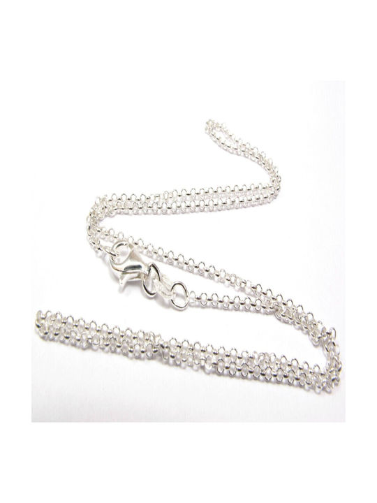 Silver Chain Neck Thin Thickness 1.7mm and Length 40cm