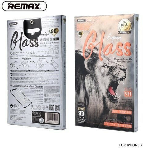 Remax Emperor Пълно лепило Закалено стъкло за цялото лице Черен (iPhone 11)