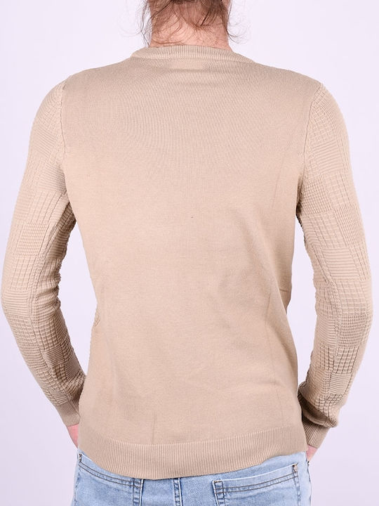 Mythic Clothing Herren Langarm-Pullover beige