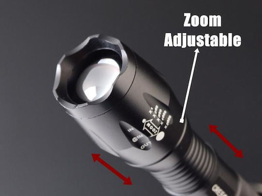 Superfire Φακός LED με Μέγιστη Φωτεινότητα 2000lm