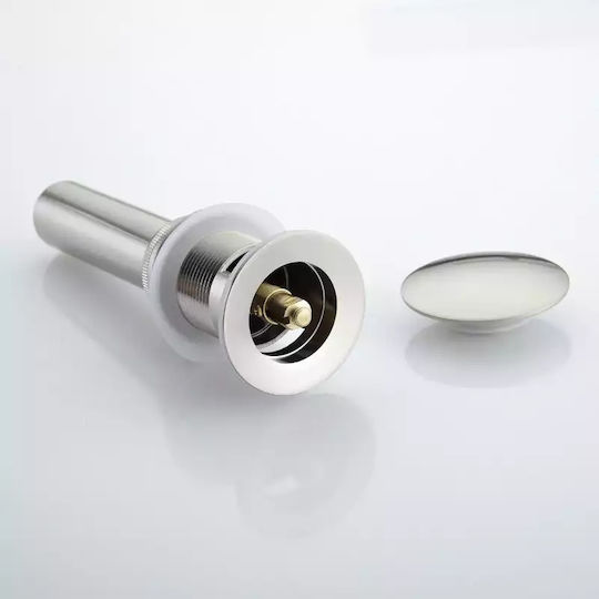 Naron Pop Up Brass Valve Sink with Overflow Bronze
