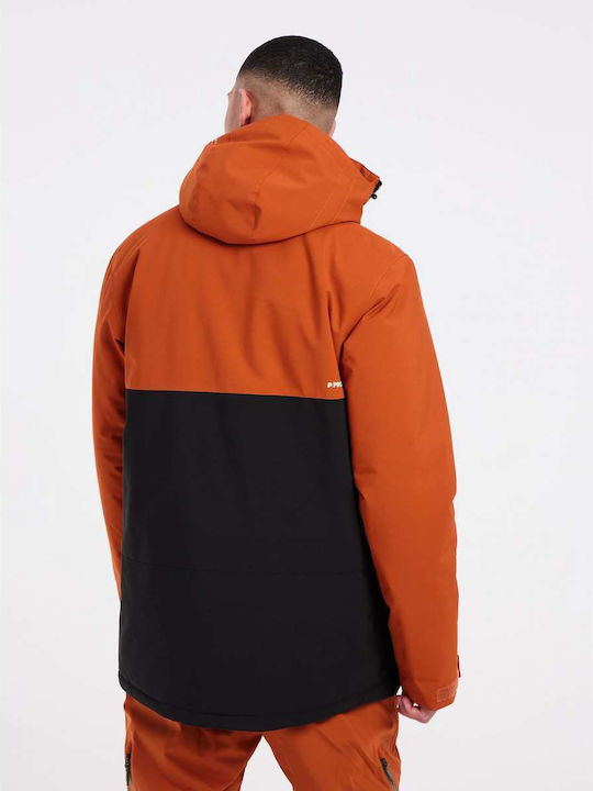 Protest Herren Winter Jacke Lässig Umberorange