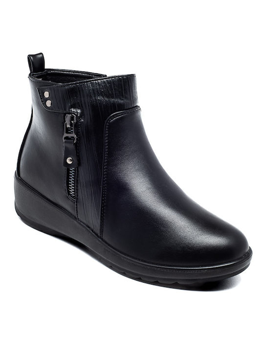 Soft & Flex Women's Ankle Boots Platform Black