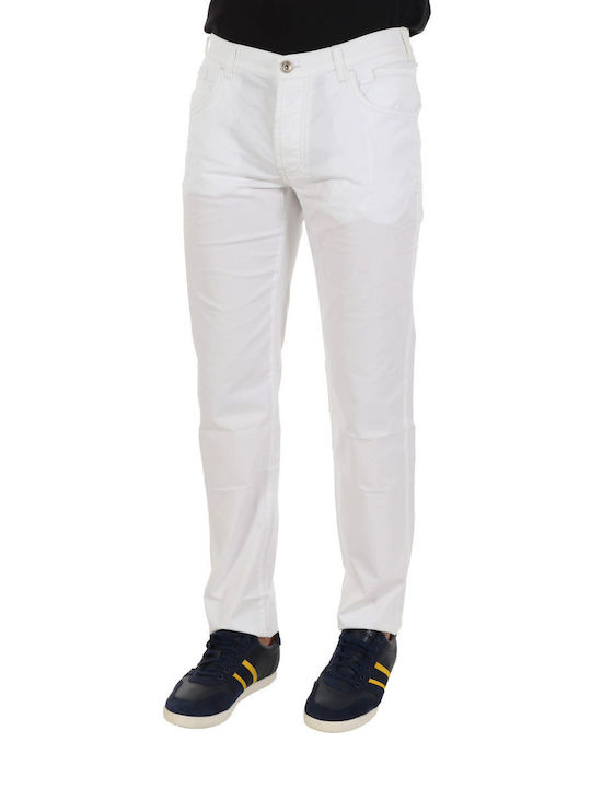 Armani Jeans Men's Trousers Elastic white