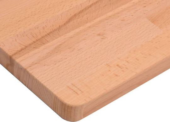 Бюро от Масивно Дърво Кафяво с Метални Крака 80x55x81.5 см