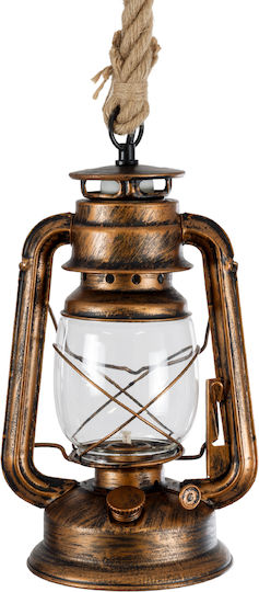 GloboStar BARBAROSSA Bronze Ceiling Light with Rope for E27 Socket 18x18x28cm