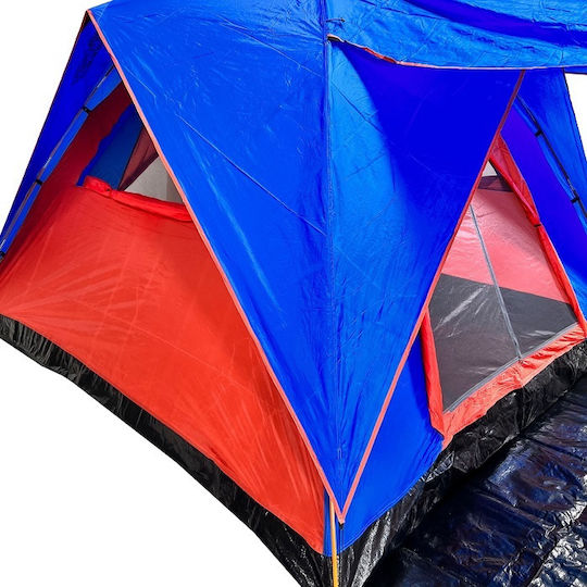 Panda Σκηνή Camping Μπλε με Διπλό Πανί 4 Εποχών για 5 Άτομα 420x270x200εκ.