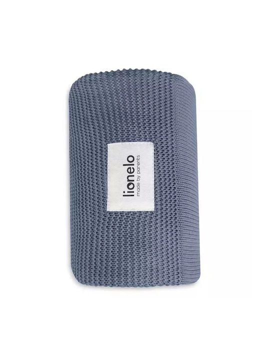 Lionelo Blanket Nursery Swaddling Blankets Bamboo Blue Blue 75x100cm