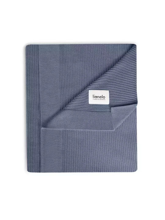 Lionelo Blanket Nursery Swaddling Blankets Bamboo Blue Blue 75x100cm