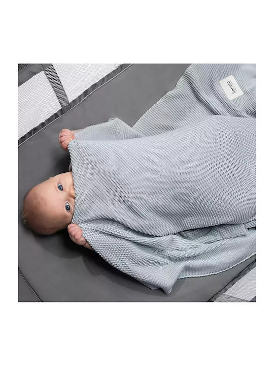 Lionelo Blanket Nursery Swaddling Blankets Bamboo Blue Blue 75x100cm