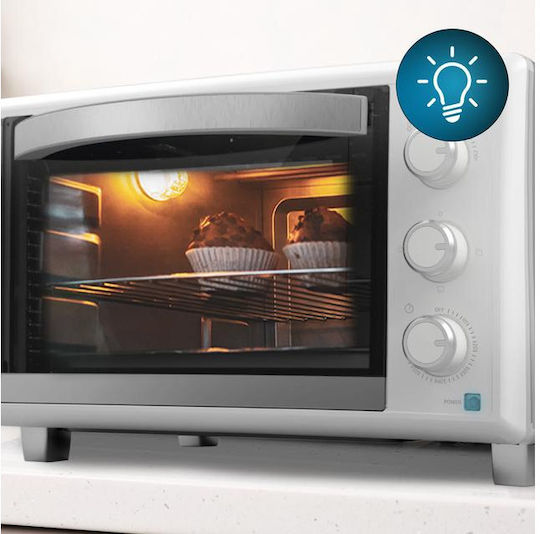 Cecotec Bake & Toast 2300 Ηλεκτρικό Φουρνάκι 23lt Χωρίς Εστίες Λευκό