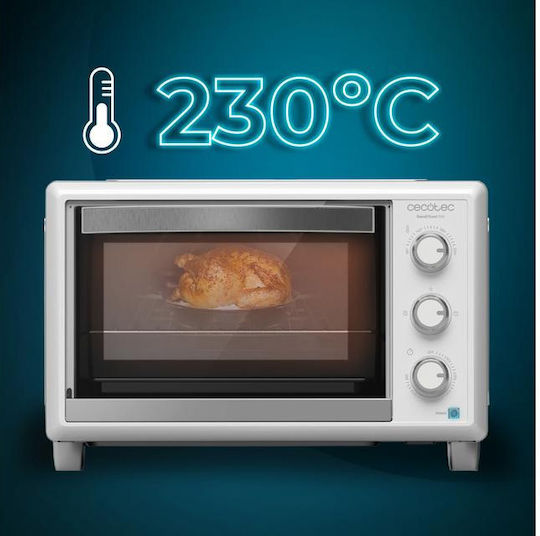 Cecotec Bake & Toast 2300 Ηλεκτρικό Φουρνάκι 23lt Χωρίς Εστίες Λευκό
