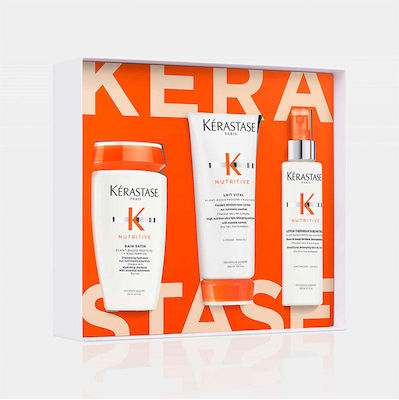 Kérastase Women's Hair Care Set Nutritive - Limited Edition with Conditioner / Heat Protection / Shampoo 3pcs