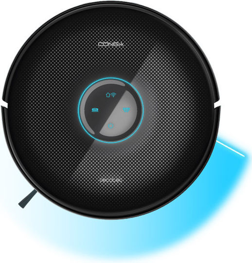 Cecotec Conga 12090 Twice Roller Home&Fill Σκούπα Ρομπότ με Χαρτογράφηση Laser & Απορρόφηση 5000Pa Μαύρη