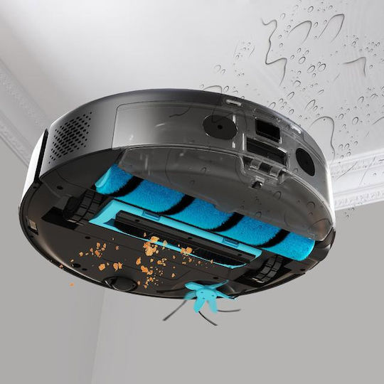 Cecotec Conga 12090 Twice Roller Home&Fill Σκούπα Ρομπότ με Χαρτογράφηση Laser & Απορρόφηση 5000Pa Μαύρη