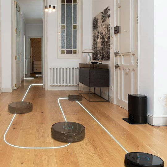 Cecotec Conga 12090 Twice Roller Home&Fill Σκούπα Ρομπότ με Χαρτογράφηση Laser & Απορρόφηση 5000Pa Μαύρη